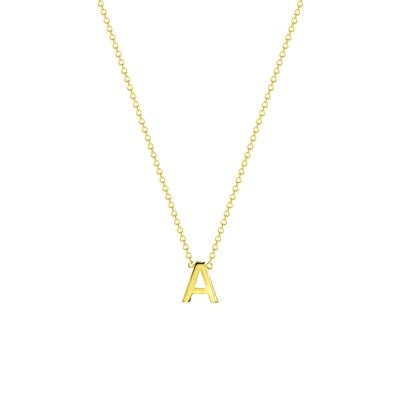 9-karat gold necklace || featuring a personalized initial